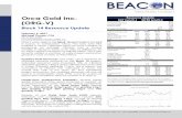 BUY (unch.) $0.90 (unch.) Resource Update · PDF fileAISC US$/oz 805 877 IRR - after tax % 22% Payback - after tax years 4 Source: Company report and Beacon Securities estimates. February