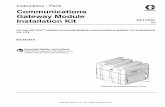 3A1704L, Communications Gateway Module Installation Kit ... · PDF fileInstructions - Parts Communications Gateway Module Installation Kit For use with HFR ™ systems to provide fieldbus