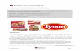 Business Case: Tyson Foods, Inc - University of Arkansas · PDF fileBusiness Case: Tyson Foods, Inc ... Using SAP’s Business Explorer For demonstration purposes, a smaller (less