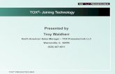 TOX - Joining Technology - LBCG · PDF fileTOX®- Joining Technology . 22 TOX ... Overview of Mechanical Joining Processes part 1 Punch Rivet Clinching Clinch Rivet SPR - Size 4 rivet