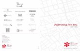 Delivering For You - New West End Company · PDF fileThe Crown Estate) brought over 8 ... Luxury Quarter, brought in over £1 million direct spend ... 10 DELIVERING FOR YOU 11 DELIVERING