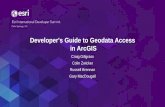 Developer's Guide to Geodata Access in ArcGISs Guide to Geodata Access in ArcGIS . Craig Gillgrass . Colin Zwicker . Russell Brennan . Gary MacDougall