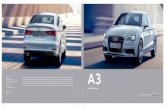 Audi A3 Brochureaudichennai.in/wp-content/uploads/2015/06/audi_a3.pdfAudi Audi A3 Vorsprung durch Technik A3 Audi A3 Sedan Audi India Division of Volkswagen Group Sales India Private