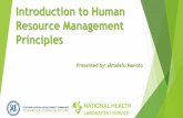 Introduction to Human Resource Management  · PDF fileDiscuss the principles of HR Management ... where it wants to go. ... career planning and reward management