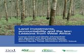 Land investments, accountability and the law: Lessons …pubs.iied.org/pdfs/12590IIED.pdf · Land investments, accountability and the law: ... A rubber plantation in Cameroon. ...