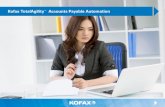 Kofax TotalAgility Accounts Payable Automation Accounts Payable Automation Solution 5 ... Invoice Review Invoice Approval Exception Resolution Business Controls Line of Business Manager