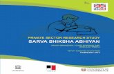 Private Sector reSearch Study - Prachi Srivastava Sector reSearch Study Sarva ShikSha abhiyan Prachi SrivaStava, claire noronha, and Shailaja Fennell rePort Submitted to dFid india