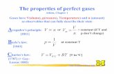 Nils Walter: Chem 260 The properties of perfect gaseschem260/fall01/lecture18.pdfNils Walter: Chem 260 The properties of perfect gases Atkins, Chapter 1 Gases have V ... Description