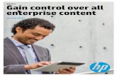 HP ControlPoint - Gain control over all enterprise contentinfoproficiency.com.au/Portals/0/Brochures/HP_ControlPoint... · Brochure | HP ControlPoint ... • Microsoft SharePoint