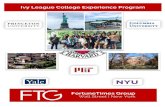 Ivy League College Experience Program - Group | Ivy League Experience Program 1 Ivy League College Experience Program Dear Students, Prepare NOW for Ivy League College admissions!