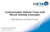 Customisable Hybrid Truss and Novel Joining Concepts · PDF fileComposites and Metals - Integration challenges ! ... Joining Advanced Metal Interfaced Composites (JAMICOMPS) Technologies