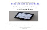 INSTALLATION AND USER MANUAL v3.0.1. … Files/PromoCoder Installation and User... · Page 1 / 66 INSTALLATION AND USER MANUAL v3.0.1. PROMOCODER The Promotional Coding solution for