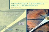TH ADVANCED CERAMICS AND COMPOSITESceramics.org/wp-content/uploads/2014/05/icacc15_program.pdf · Composites, Advanced Ceramic Coatings, ... Carbides and Nitrides and Advanced Ceramics
