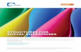 StructureS for Social enterpriSeS - for Social Entrepreneurs · PDF fileStructureS for Social enterpriSeS When setting up your social enterprise it is important to have the right legal
