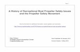 A History of Recreational Boat Propeller Safety Issues · PDF fileA History of Recreational Boat Propeller Safety Issues ... propeller guard testing records, ... Mar 1979 “Presentation