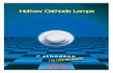 Hollow Cathode Lamps Doc - Madatec Srl.… · of atomic absorption analysis in the 1960’s. ... Hollow cathode lamps consist of a cathode made from ... manufactured by GBC and some