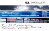 The 2017 Australian Weather Presenter Survey - Monash …artsonline.monash.edu.au/.../06/Australian_Weather_Presenter_Survey... · The 2017 Australian Weather Presenter Survey ...