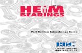 Part Number Interchange Guide - · PDF filerod end bearing in the ... This interchange guide is for reference only. It has been developed ... Part Number Interchange Guide. HEIM HEIM