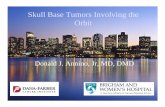 Skull Base Tumors Involving the Orbit - dfbwcc.org Base Tumors Challenging to ... Complex anatomyComplex anatomy. Orbit – Bony Anatomy ... Cavernous sinus extensionCavernous sinus