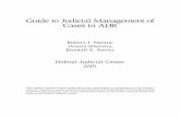 Guide to Judicial Management of Cases in ADR (2001) · PDF fileGuide to Judicial Management of Cases in ADR Robert J. Niemic Donna Stienstra Randall E. Ravitz Federal Judicial Center
