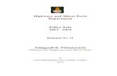 Highways and Minor Ports Department Policy Note 2013 - · PDF fileHighways and Minor Ports Department Policy ... Major District Roads (MDR) ... the Perarignar Anna Platinum Jubilee