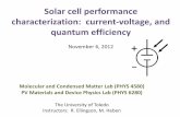 Solar cell performance characterization: current-voltage ...astro1.panet.utoledo.edu/~relling2/teach/archives/4580.6280.2012/... · Solar cell series and shunt resistance ... •