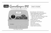 User’s Guide - Home - Koster Irrigation, Inc. · PDF fileUser’s Guide (For Indoor Use Only) Introduction and Set Up GreenKeeper 212 Components.....2-5 Sprinkler System Basics.....6