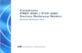 PMP 450i / PTP 450i - 4Netonline · PDF filePMP 450i / PTP 450i Release Notes Contents pmp-1138 (August 2015) Safety and regulatory information This section describes important safety