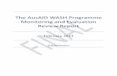The AusAID WASH Programme Monitoring and Evaluation Review ... · PDF fileThe AusAID WASH Programme Monitoring and Evaluation ... 1.0 Introduction and Background ... SMART Specific
