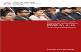 EXECUTIVE POST GRADUATE PROGRAMME IN … Brochure 2018-19-min.pdfEXECUTIVE POST GRADUATE PROGRAMME IN MANAGEMENT EPGP 2018-19 One-year full-time residential programme Unlock your potential