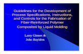 Guidelines for the Development of Process Specifications ... Processing... · Guidelines for the Development of Process Specifications, Instructions, ... molding (LRM) process ...
