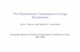 The Distributional Consequences of Large … Distributional Consequences of Large Devaluations ... Trade weighted exchange rate Price of Non Tradeables ... (0.028) (0.025) (0.026)