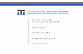 Apprenticeship Curriculum Standard Hairstylist Levels · PDF file · 2014-02-05Apprenticeship Curriculum Standard Hairstylist Levels 1 and 2 Trade Code: 332A Development Date: ...