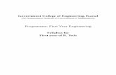 Programme: First Year Engineering - Government · PDF file · 2016-07-22Programme: First Year Engineering Syllabus for ... Polarization Double refraction, positive and negative crystals,