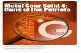 Chapter 1 - Walk-through - بازی سنتر · PDF fileThis Metal Gear Solid 4 game guide includes a complete walk ... please report to ... Locate a staircase inside one of the first