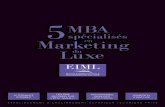 spécialisés Marketing Luxe du - doc.eiml-paris.frdoc.eiml-paris.fr/brochure/Brochure_MBA_Sectoriel.pdf · Marketing Luxe 5 spécialisés en du ... Product Manager Market Research