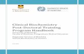 Clinical Biochemistry Post-Doctoral Training Program …umanitoba.ca/.../pgme/media/Clinical_Biochemistry_Program_Handbo… · Clinical Biochemistry Post-Doctoral Training Program