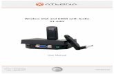 Wireless VGA and HDMI with Audio AT-AIR3 - Atlona · PDF file  Toll free: 1-877-536-3976 Local: 1-408-962-0515 Wireless VGA and HDMI with Audio AT-AIR3 User Manual