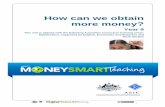 How can we obtain more money? - MoneySmart · PDF fileHow can we obtain more money? Introduction ... preferences and values . 5 Unit planner ... Online newspaper archives