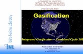 February 28, 2007 Gasification - Western Research Gasification Conference February 28, 2007 Integrated Gasification ... Coal ICGG GE/CVX (Texaco) Gasifier Cryogenic ASU Slurry Prep