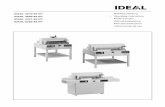 IDEAL 4810-95 EP Betriebsanleitung - · PDF fileIDEAL 5221-95 EP IDEAL 6550-95 EP Betriebsanleitung l Operating Instructions ... IDEAL 4810-95 EP; ... Machine is proved by GS- and