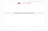 TERMS AND CONDITIONS - Axis Bank · PDF fileAxis Bank UK Limited Terms & Conditions 3 1. Introduction 1.1 The General Terms and Conditions in this booklet apply to the various types