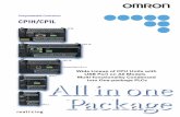 Programmable Controllers CP1H/CP1L - OMRON ipari · PDF file · 2012-04-03OMRON Corporation Industrial Automation Company ... • The CP1H-XA with built-in analog I/O. CP1H CP1L Programmable
