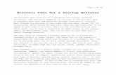 Business Plan for a Startup Business Web view · 2017-10-08Business Plan for a Startup Business. The business plan consists of a narrative and several financial worksheets. The narrative