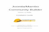Joomla/Mambo Community Builderjoomlacode.org/gf/download/frsrelease/127/361/CB1.0_STABLE-INST.pdf · This document describes the basic functionality and key features of the Joomla/Mambo
