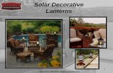 Solar Decorative Lanterns - Outdoor and Solar Lighting by ... Living k. Solar Decorative... · Construction •2 Flicker-Flame Yellow Extended Life LEDs with Faux Candle •Eco-Friendly
