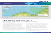 Gas export pipeline (GEP) - NTGFIAntgfia.com.au/wp-content/uploads/2013/05/Gas-export-pipeline-GEP... · through an 889-km-long gas export pipeline (GEP), ... onshore civil works
