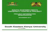 SOUTH EASTERN KENYA UNIVERSITY HOSTELS EASTERN KENYA...DRAFT Project Information Memorandum | South Eastern Kenya University Hostels Project 1 ... South Eastern Kenya University Hostels