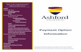 Payment Option Information - Ashford University Forms... · Military TA (Tuition Assistance) Direct Bill (Voc Rehab) Secondary Payment Option ... Verification/Award Letter Stipends