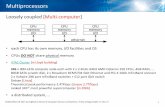 Multiprocessors - School of Computer Science and … coupled [Multiprocessor] • CPUs physically share memory and I/O • inter-processor communicate via shared memory • symmetric